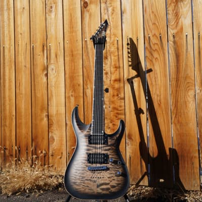 ESP USA Horizon-II See Thru Black Sunburst  6-String Electric Guitar w/  Tolex Hard Case (2022) image 3