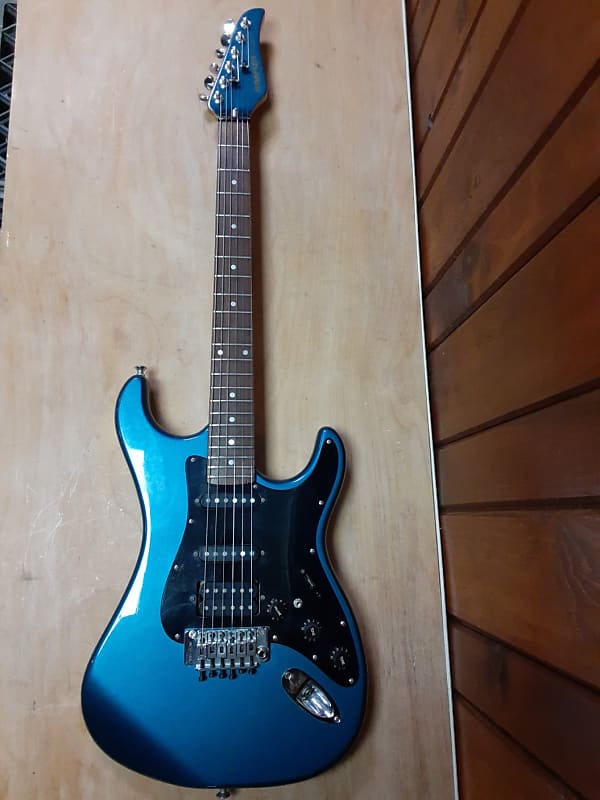 Left Handed Kramer Pacer Classic Neck Maple Floyd Rose Blue