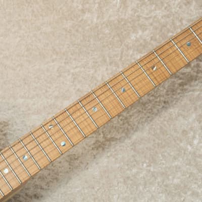 T's Guitars DTL-Classic22 w/Roasted Flame Maple Neck -White | Reverb