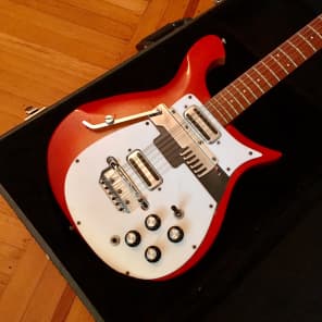Rickenbacker 456-12 convertible 6/12 string electric guitar original vintage OHSC 1967 Fireglo image 5
