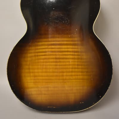 1950s-60s Harmony H1215 Archtop Tenor Guitar Sunburst image 4