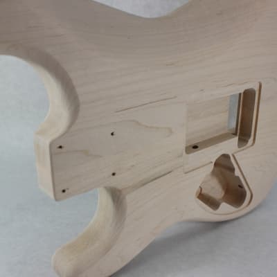 Unfinished Maple Hxx guitar body - fits Fender Strat Stratocaster neck Floyd Rose J1388 image 8