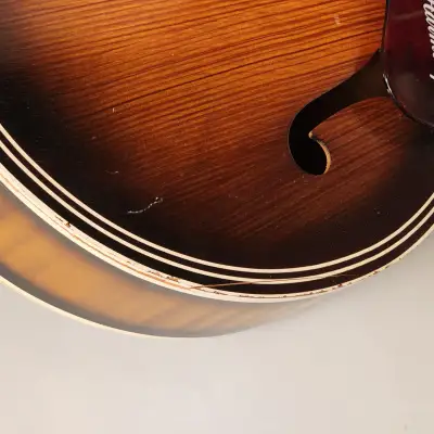 Harmony Tenor Guitar 1950s Vintage Sunburst image 9