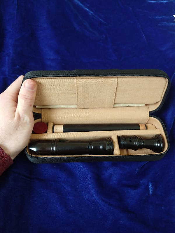 New Moeck Rottenburgh Model 4207 Soprano Recorder - Grenadilla with Case image 1