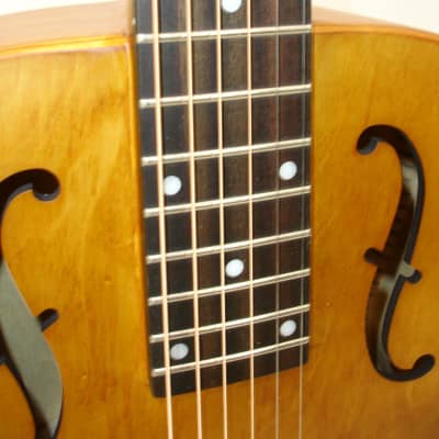 Immagine Epiphone Dobro Hound Dog Round Neck Resonator Guitar Vintage Brown - 7