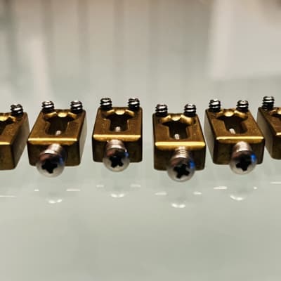 Brass Saddles KEYHOLE Killer Guitar Components 53mm image 5
