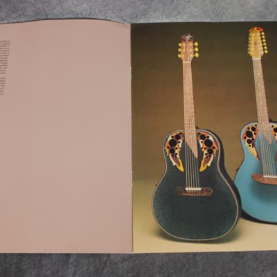 Ovation Adamas and Ovation Brochures, Specifications, Price List 1982, 1984, 1986 image 7
