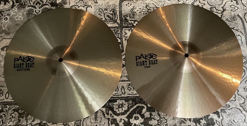 Paiste 15" Giant Beat Hi-Hat Cymbals (Pair) Traditional image 1