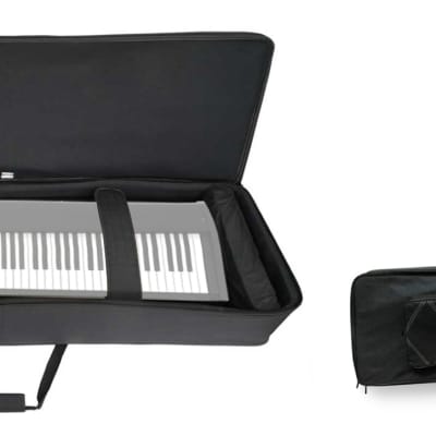 Rockville 88 Key Padded Keyboard Gig Bag Case For Korg D1 88-key Stage Piano image 1