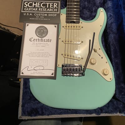 Schecter USA Custom Shop.  Killer Deal!  Nick Johnson Signature 2019 - Atomic Green image 1