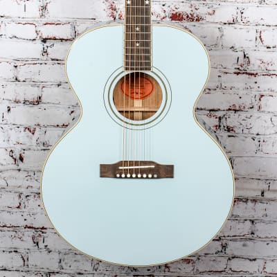 Epiphone - J-180 LS - Acoustic-Electric Guitar - Frost Blue - w/ Hardshell Case for sale