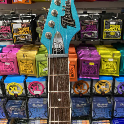 Italia Modena Challenge electric guitar in metallic turquoise - Made in Korea image 12