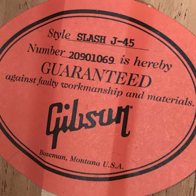 2021 Gibson Slash J-45 November Burst image 11
