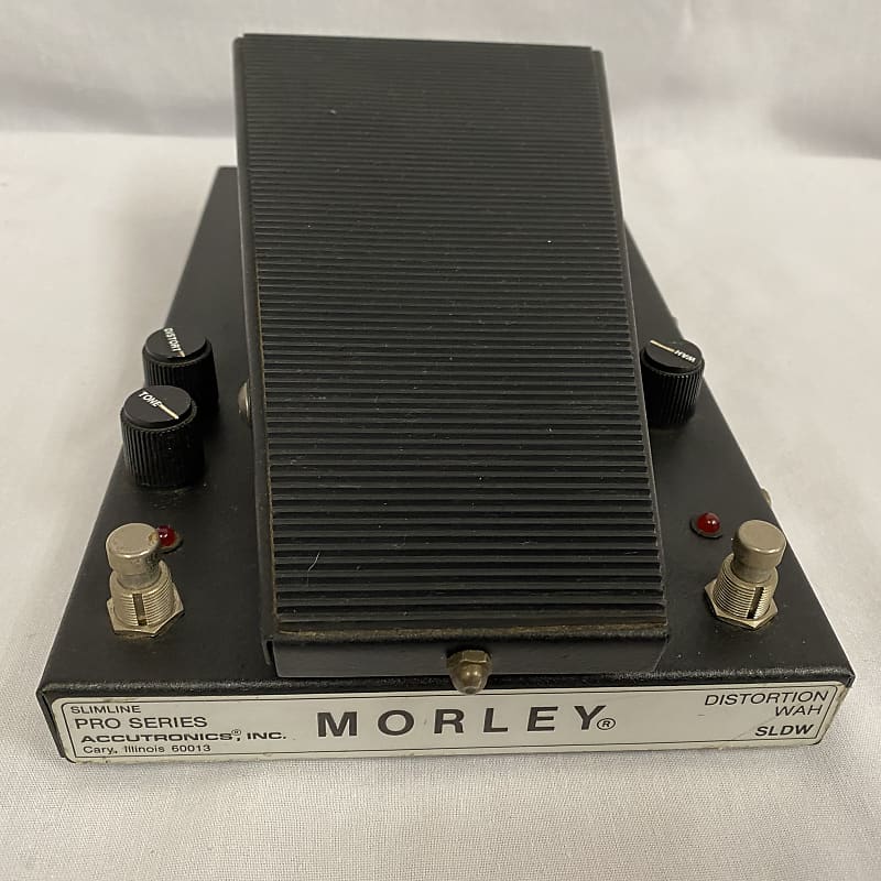 Morley SLDW Slimline Distortion Wah Volume 80's Black | Reverb