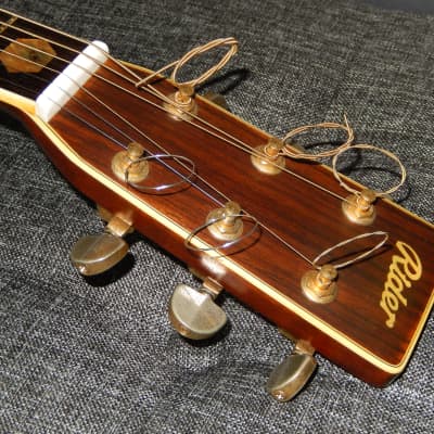 MADE IN JAPAN 1977 - RIDER R500D - ABSOLUTELY AMAZING - MARTIN D45 STYLE - ACOUSTIC GUITAR image 8