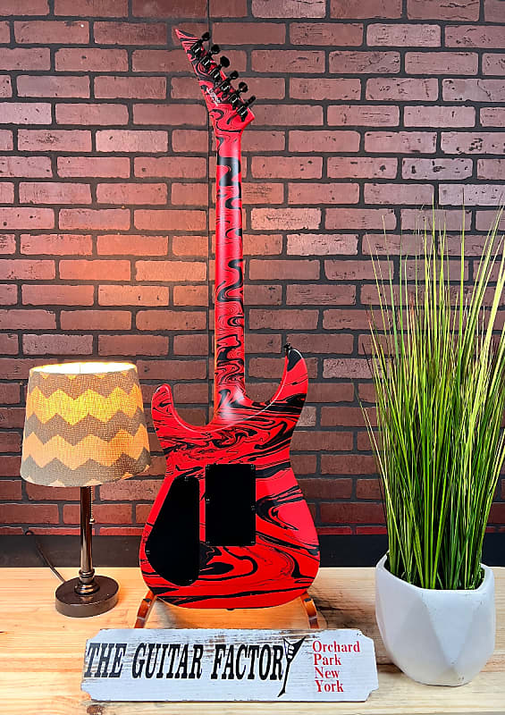 Jackson X Series Soloist SLX DX Electric Guitar in Red Swirl