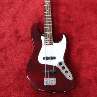 Giannini GB-1 TWR 4 String Bass Guitar Trans Wine Red Finish image 2