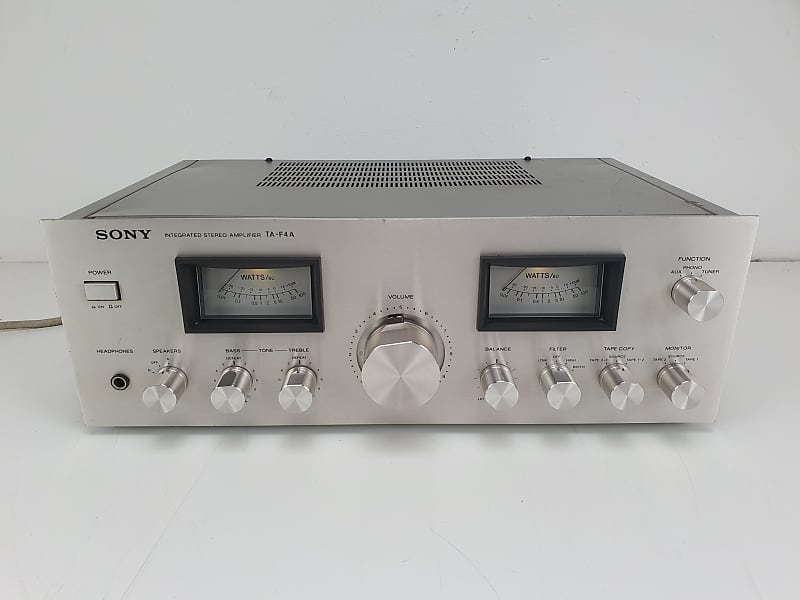 Sony TA-F4A Stereo integrated amplifier - Serviced/Recapped  			
