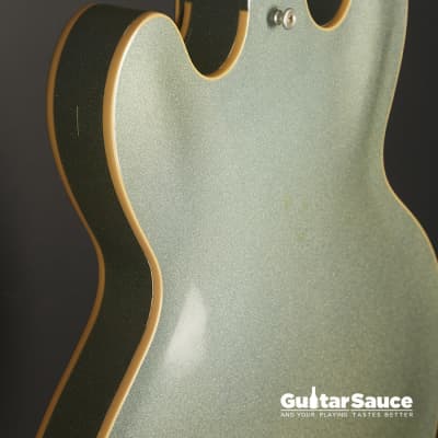 Gibson  Gibson Custom Shop ES 335 Light Blue Sparkle Metallic Used 2008 (Cod. 1432UG) image 13