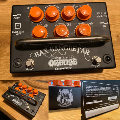 Orange Bax Bangeetar Guitar Preamp & EQ Pedal Black