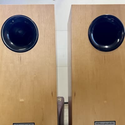 Wharfedale Emerald EM 95 2-Way Floor Speakers Oak Matching Serial #'s; Tested image 6