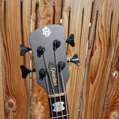 Spector  Euro4LX  - Trans Black Stain Matte Left Handed 4-String Electric Bass Guitar w/ Gig Bag (2023) image 6