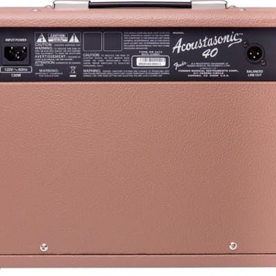 Fender Acoustasonic 40 Acoustic Guitar Combo Amplifier, 40W, Brown image 2