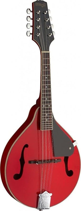 Stagg Model M20 RED A Style Red Finish Bluegrass Mandolin with Geared Tuners image 1