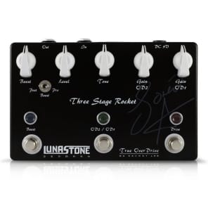 Lunastone Three Stage Rocket Overdrive Pedal for sale
