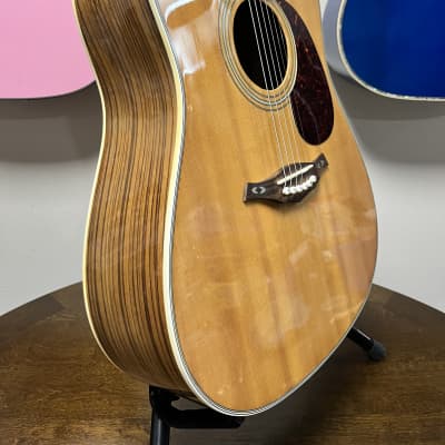 Hohner Vintage Acoustic Guitar Solid Spruce Ovangkol Back & Sides w/ Gig Bag Beautiful Grain View Photos image 4