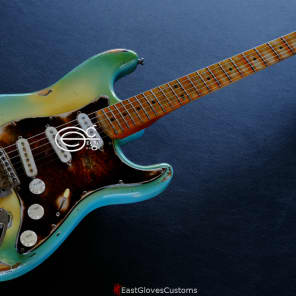 Fender Stratocaster Blue Sky Burst Aged Heavy Relic Rare image 8