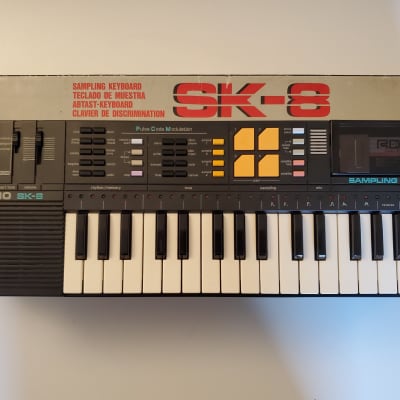 Casio SK-8 32-Key Sampling Keyboard 1980s - Black