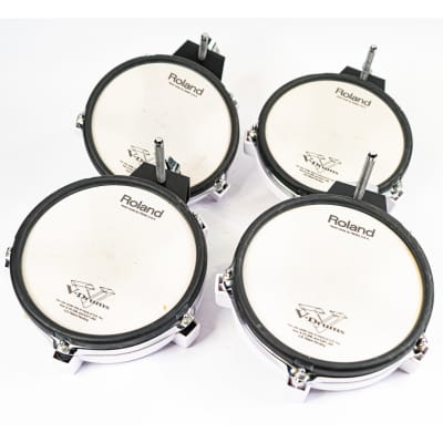 Roland PD-80 V-Pad 8" Single Zone Mesh Drum Pad - Set of 4 2 with Mounts image 1