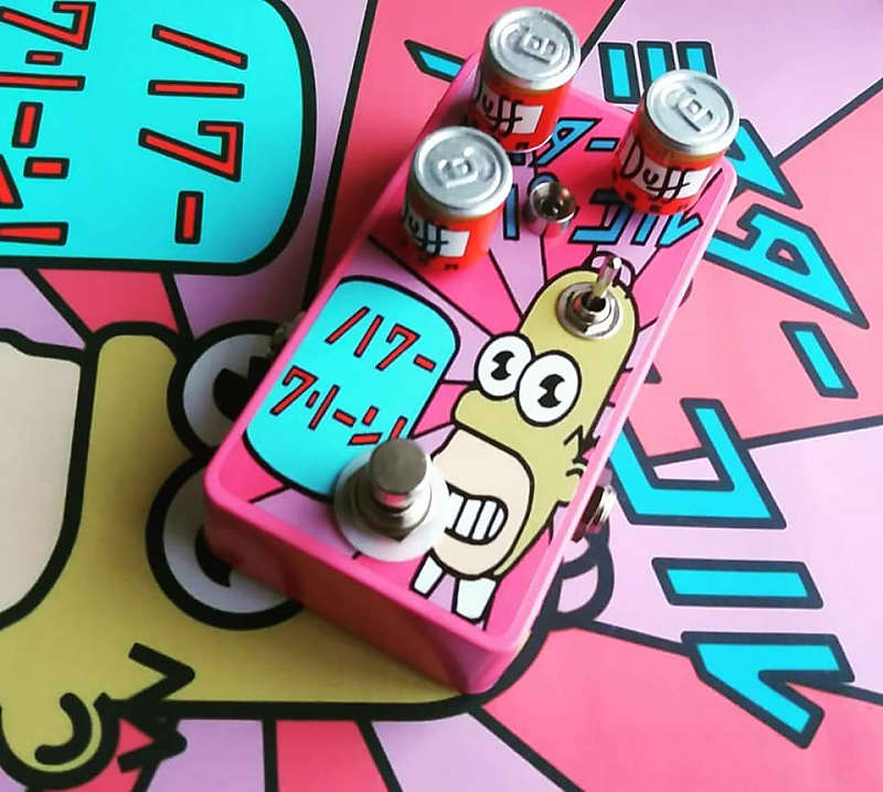 Gojira FX Mr. Sparkles Overdrive Pink (With Duff beer can knobs) image 1
