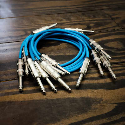 Lincoln ROUTE 24 VOLTS (7 PACK) / 1/4" TS Unbalanced Interconnect Gotham GAC-1 Large Format 5U Modular Patch Cable - 7 PACK YELLOW image 4
