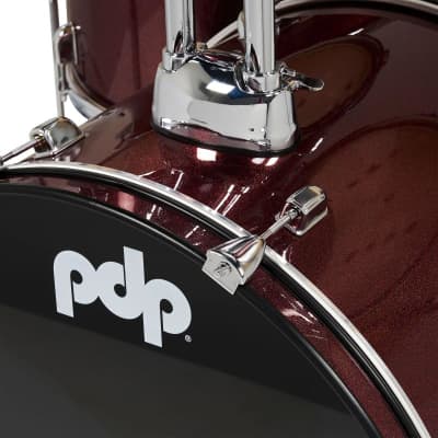 PDP Centerstage 5-Piece Drum Set (22" Bass, 10/12/16" Toms, 14" Snare) in Red Ruby Sparkle image 4