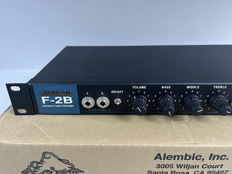 Alembic F-2B Stereo Tube Preamp Rackmount F2B + Orig. Box 'Excellent