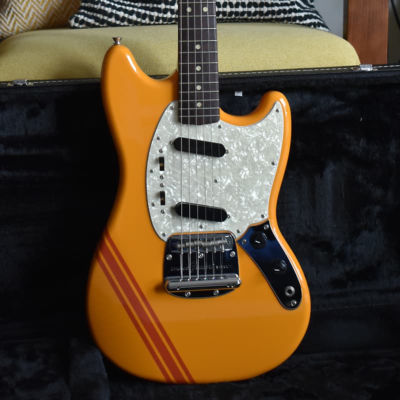 2011 Fender Japan Competition Mustang MG69 BECK CO Beck Signature Model Capri Orange MIJ Limited Offset Reverb