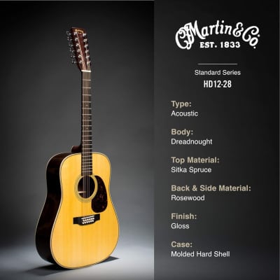 Martin Guitar Standard Series Acoustic Guitars, Hand-Built Martin Guitars with Authentic Wood image 5