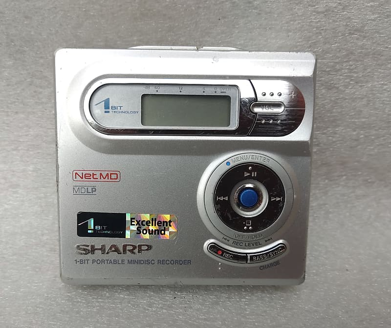 ポータブルプレーヤー SHARP 1-BIT PORTABLE MINIDISC RECORDER Sharp 1-Bit Portable Minidisc player Recorder Net MD - | Reverb