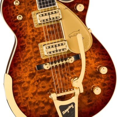 GRETSCH - G6134TGQM-59 Limited Edition Quilt Classic Penguin with Bigsby  Ebony Fingerboard  Forge Glow - 2400599897 image 3