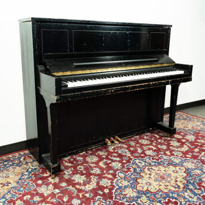 Steinway & Sons 1098 Studio Upright Piano | Satin Ebony | SN: 458170 | Used image 3