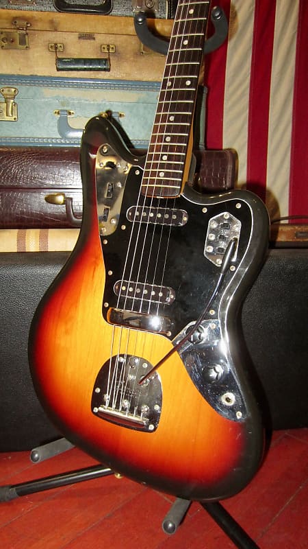 ~1994 Fender Jaguar Sunburst Made in Japan with Nice Fender Hardshell Case image 1