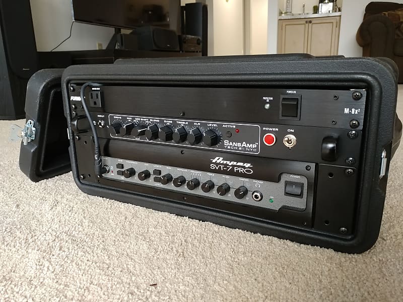 Ampeg SVT-7 Pro & Sansamp RPM Complete Rack Rig Bass Head | Reverb