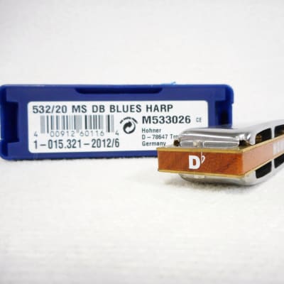 Hohner 532/20 MS Blues Harp D-Flat Chrome image 3