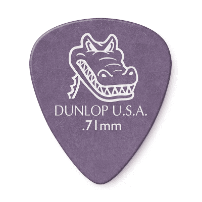 Dunlop 417R71 Gator Grip Standard .71mm Guitar Picks (72-Pack)