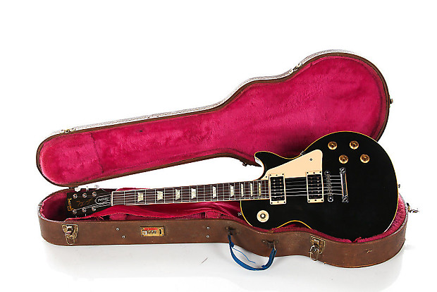 1992 Gibson Les Paul Standard Ebony Black | Reverb