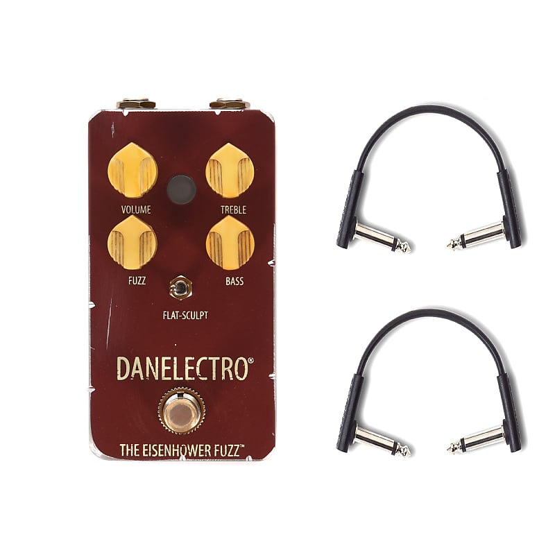 Danelectro Eisenhower Fuzz w/RockBoard Flat Patch Cables Bundle