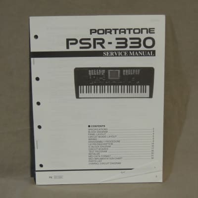 Yamaha Portatone PSR-330 Service Manual [Three Wave Music]