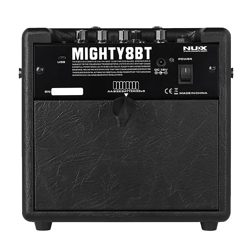 NuX Mighty 8BT Portable Battery-Powered Bluetooth Guitar Amp w